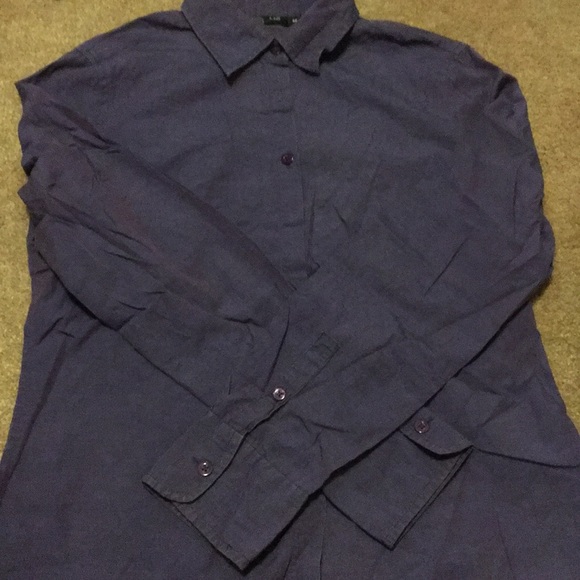 3/$25 Purple Dress Shirt/Blouse Fits Size S - Picture 1 of 4